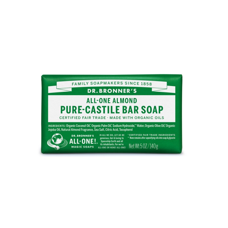 Dr Bronners Pure Castile Bar Soap Dr. Bronner's 140 g