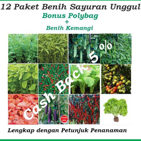 Terbaik Paket Hemat Benih/Bibit Eceran (Sayuran dan Buah)
