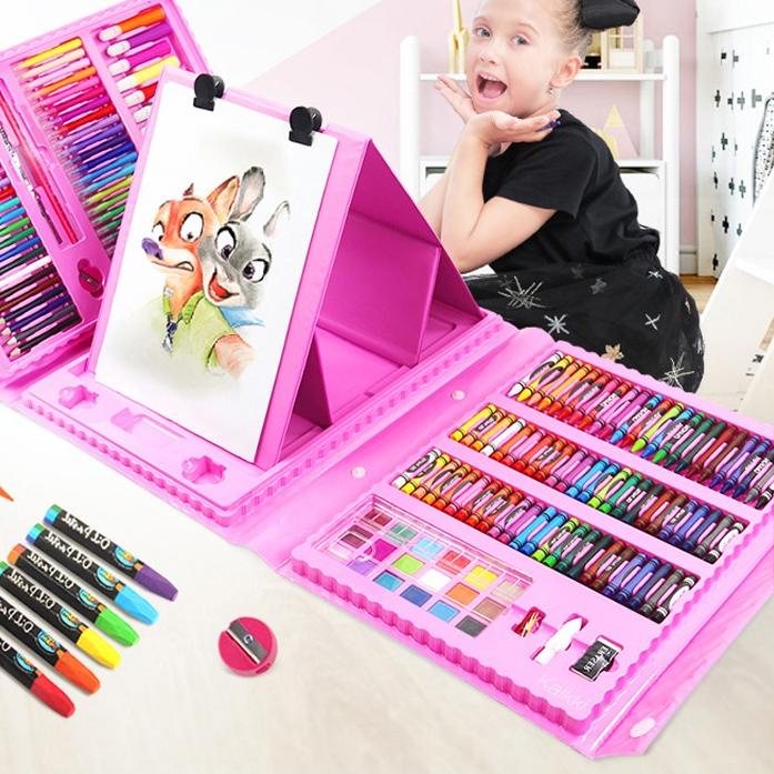 

Baru - Kaikki 208pcs Crayon Mewarnai Pensil Krayon Warna Alat Menggambar atau Mewarnai