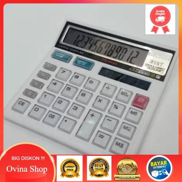 

TERLARIS Kalkulator Cityzenn 512 Putih Original . Kalkulator 12 Digit murah . Kalkulator Bagus