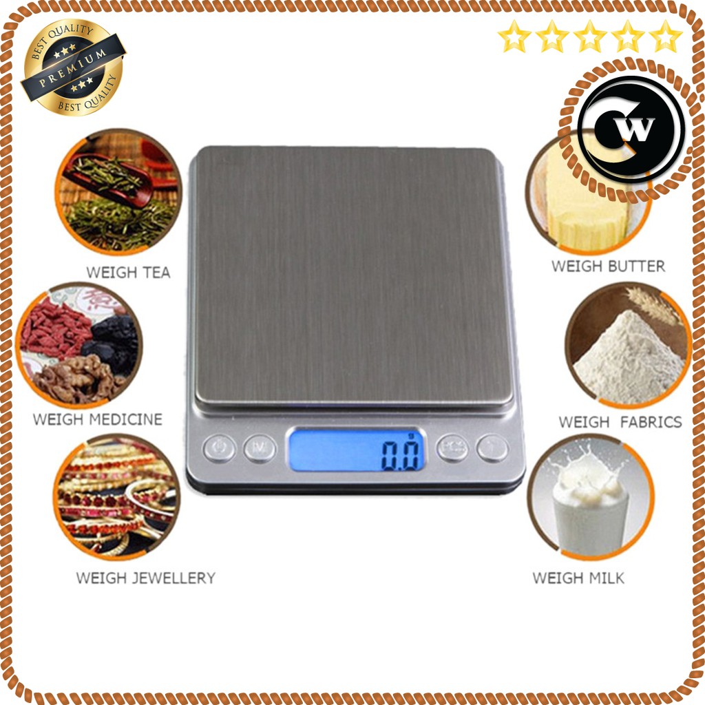 Timbangan Dapur Mini 2000g 0.1g Mini Digital Scale