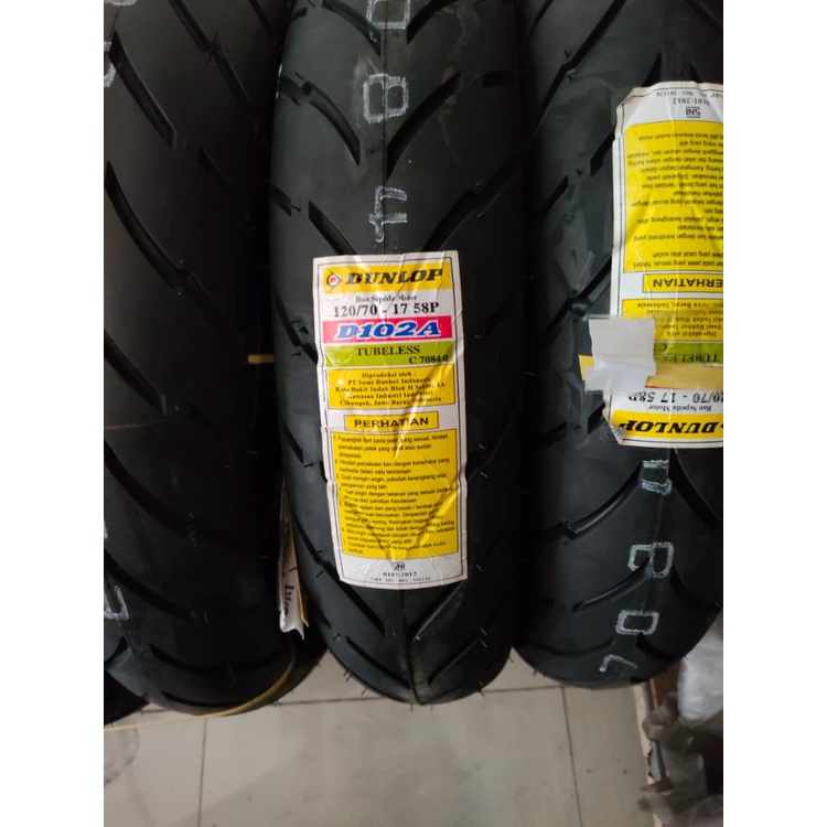 BAN MOTOR TUBLES RING 17 DUNLOP UKURAN 120/70 BAN BELAKANG VIXION