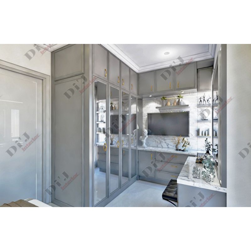 Lemari Pakaian Minimalis / Lemari Custom hpl / kamar minimalis set