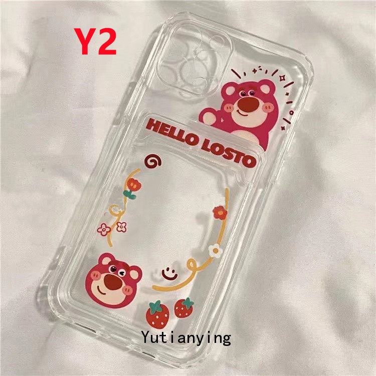 Soft Case Tpu Transparan Motif Kartun Alien Untuk Iphone 6 6S 7 8 Plus 11 12 13 Pro Max 7 Plus X Xr Xs Max Se