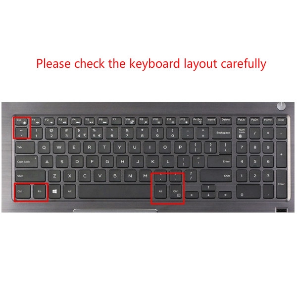 Skin Silikon Cover Pelindung Keyboard laptop Dell G5 Inspiron 15 G3 G7 7000 5000 15.6 &quot;
