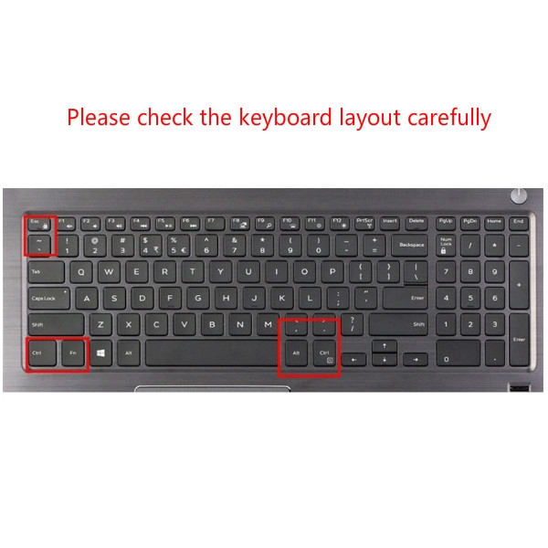 Cover Keyboard Silikon Ultra Tipis untuk Laptop 15.6Inch Dell G5 Inspiron 15 G3 G7 7000 5000