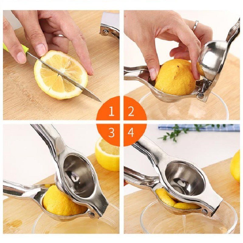 Pemeras Lemon Peras Orange Juicer Press Clip Squeezer Hand Stainless