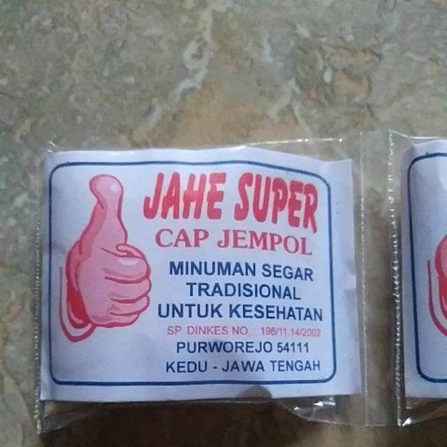 

Jahe super instant cap jempol