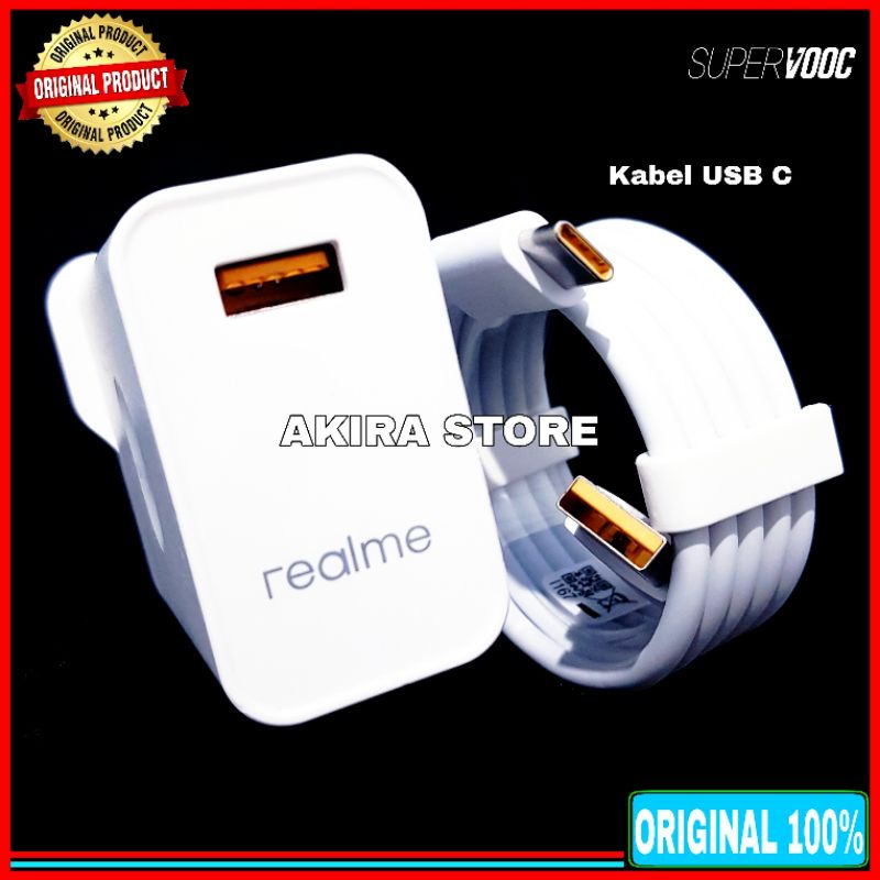 Charger Realme 8 Dart Charge 30 Watt ORIGINAL 100% Super VOOC USB Type C