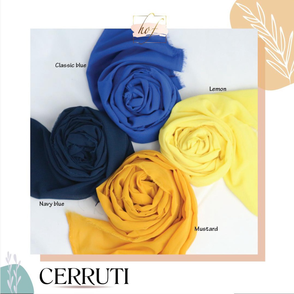 Kain Cerruti sifon chiffon seruti PER 1/2 YARD