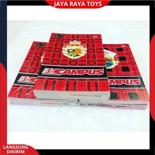 ( PROMO ) 1 PACK ISI 10 PCS BUKU TULIS BM CAMPUS 36 LEMBAR UKURAN BOXY