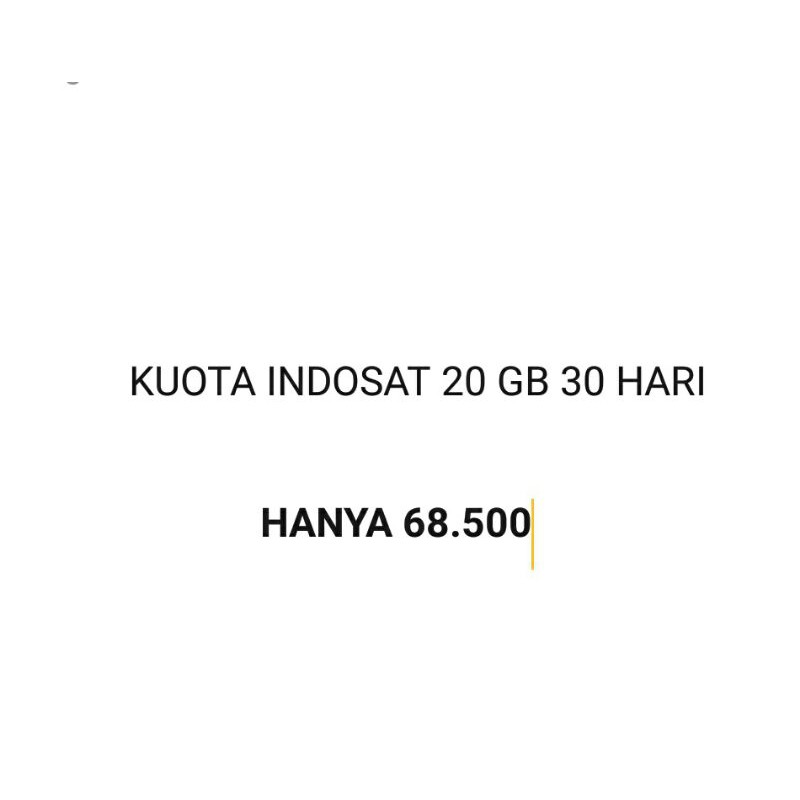 KUOTA INDOSAT 20 GB