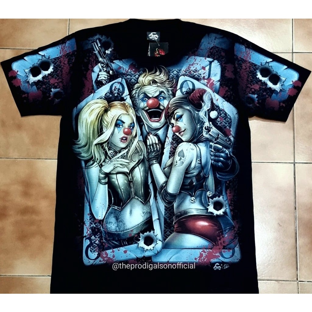 Kaos Rock Chang Caballo Import M, L dan XL Joker Full HD Glow in The Dark