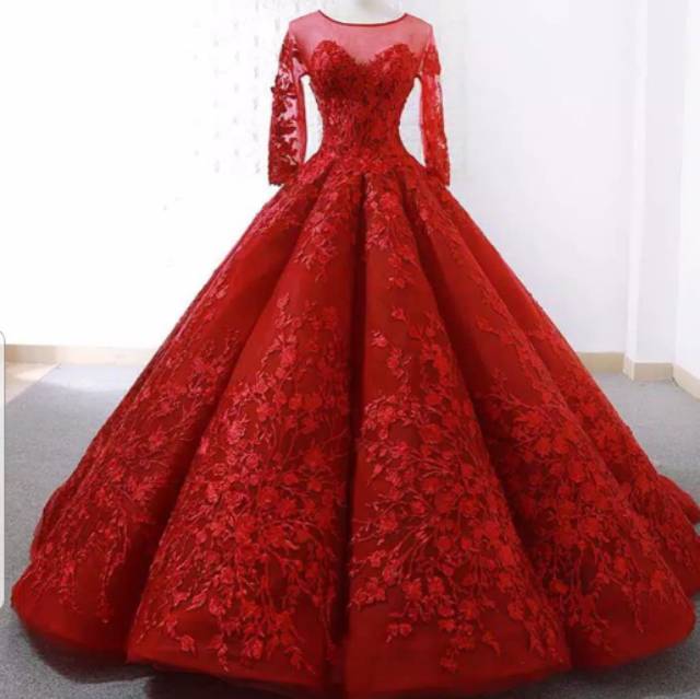 Gaun pengantin organza