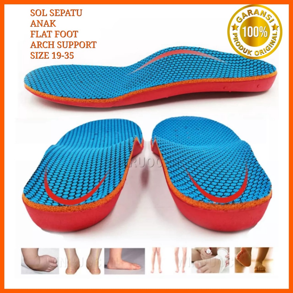 ALAS SEPATU ANAK FLAT FOOT SUPPORT SOL SEPATU KAKI DATAR UNTUK ANAK ALAS SEPATU UNTUK KAKI BEBEK INSOLE SEPATU ANAK