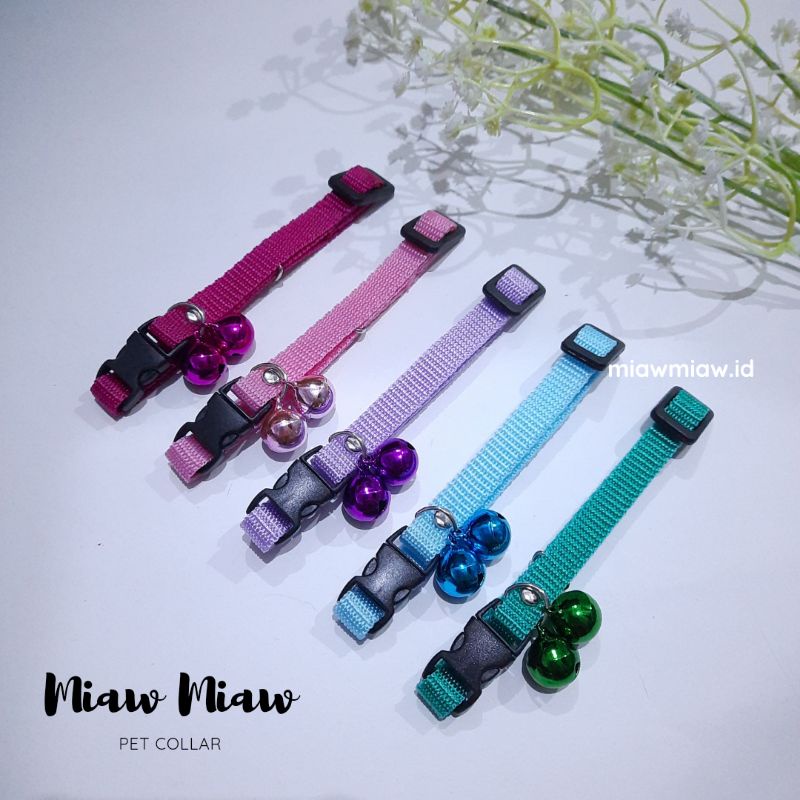 Kalung Kucing Double Lonceng 14mm by Miaw Miaw