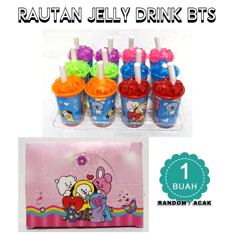 

RAUTAN JELLY DRINK BTS - random acak - satuan - Serutan JELLY DRINK BTS