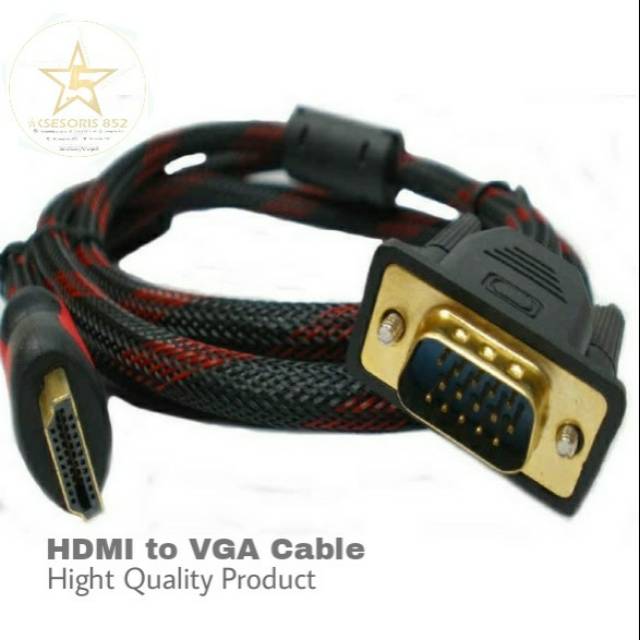 Jual Kabel HDMI to VGA ( Hight Quality ) | Shopee Indonesia