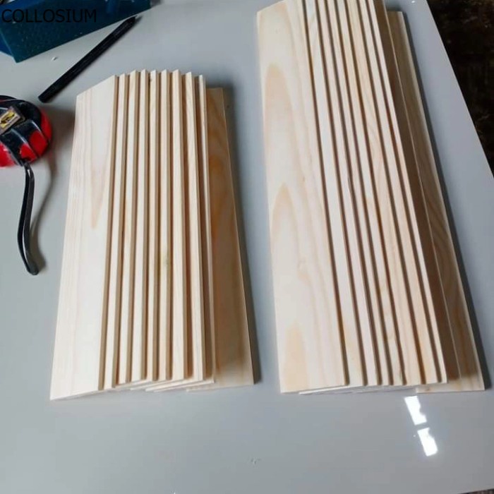 Papan Kayu Tipis 60x9x0,5 Kayu Pinus Jati Belanda Serat Jerman Kualitas Super Sudah Serut Finishing 