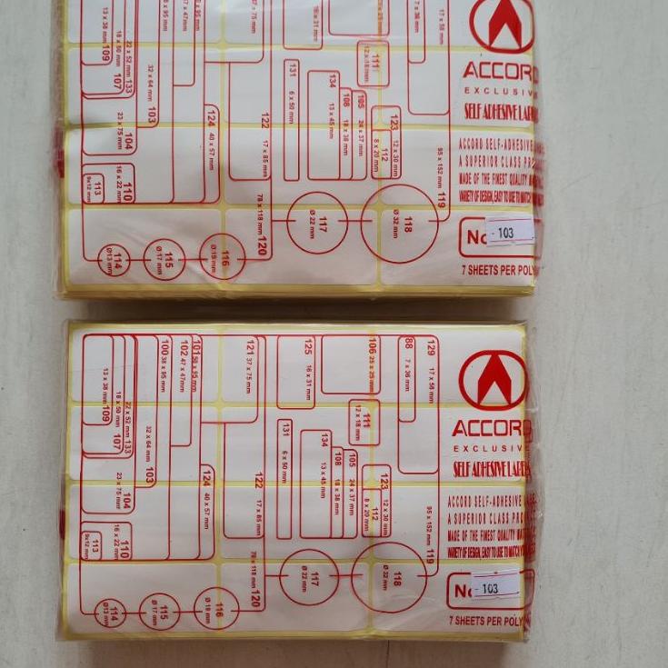 

New Style Label no. 103 (Label Undangan) 1 bendel isi 25 pack