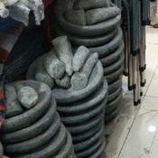cobek batu asli ukuran 40cm
