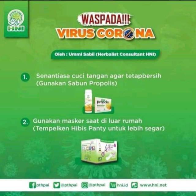 BODY WASH & SHAMPO PROPOLIS ANTI VIRUS HNI/HPAI