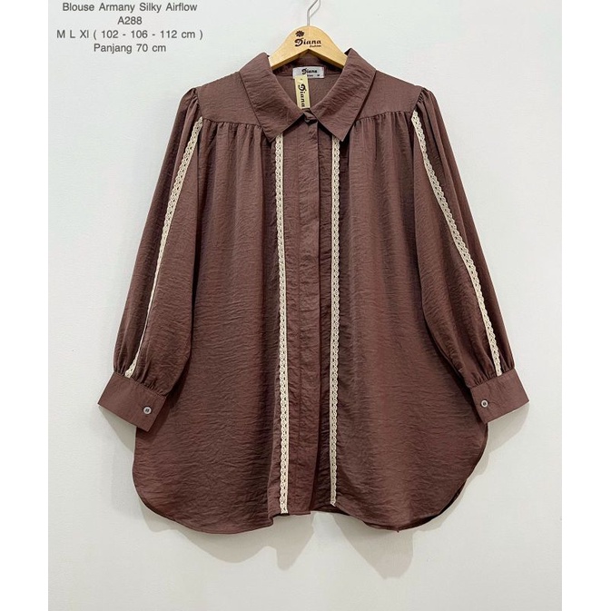 Atasan Wanita , Blouse Casual , Katun Armani silk Premium Original Diana Fashion ,Blouse Wanita Mura