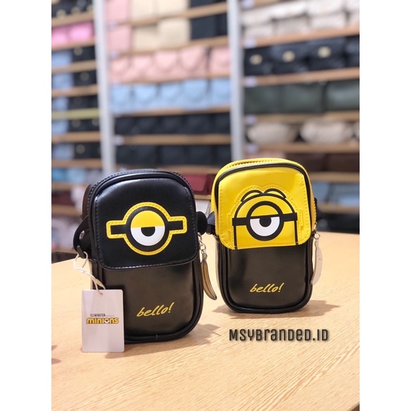 MINISO CROSSBODY BAG MINIONS COLLECTION TAS SELEMPANG MINION SERIES BLACK YELLOW
