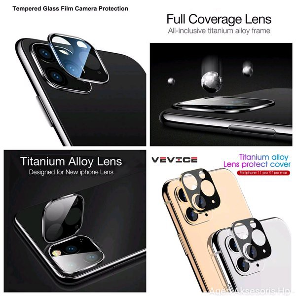 RING Protector Lens Camera iPhone 11 Pro Max 6.5 inch Pelindung Kamera iPhone 11 Pro Max 6.5 inci An