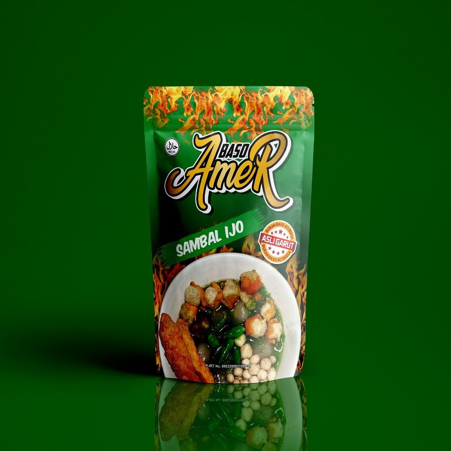 

Baso Aci Mercon (Amer) Sambal Ijo Asli Garut