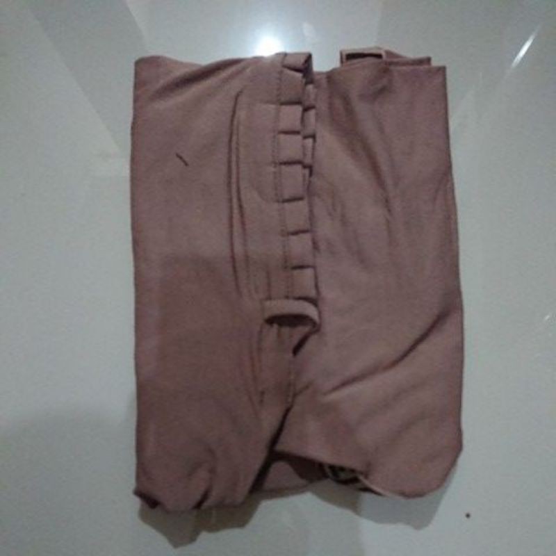 Hijab Instan Gerigi Tali FF/Bergo Tali Pet Gerigi Sporty FF-Milo