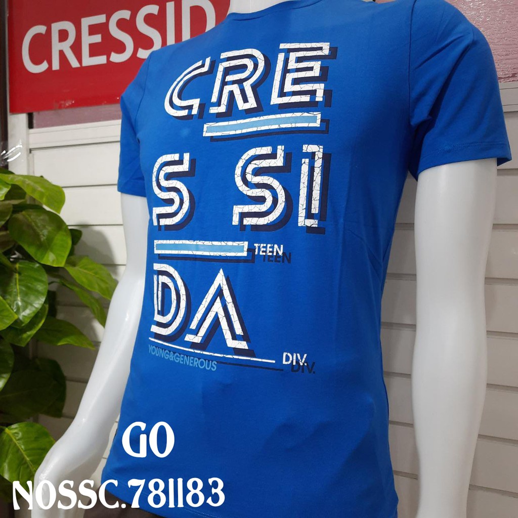 gos CRESSIDA+ NOS1 KAOS FASHION 100% ORIGINAL Atasan Baju Pria (SLIMFIT)