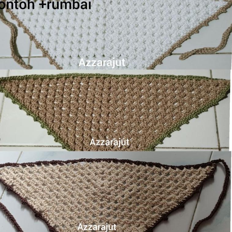 y71♛ PART 2    bandana rajut / bando rajut segitiga / bandana rajut segitiga