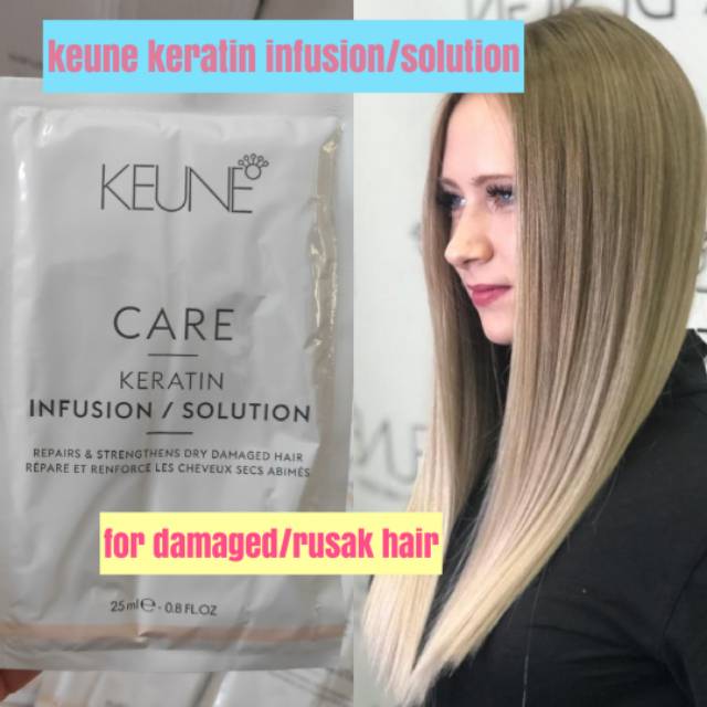 Keune care keratin infusion / solution sachet bagus untuk rambut