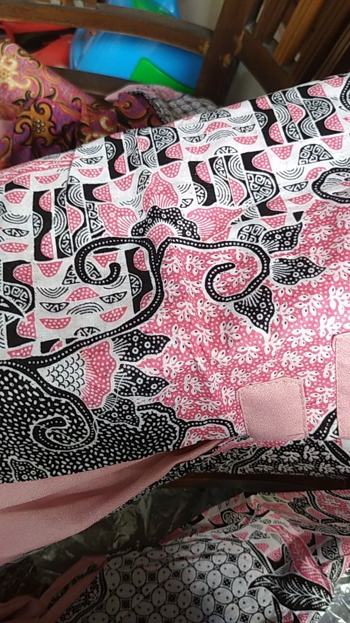 Tey-17 Batik Wanita Asj Sa Hrb026 Kenongo Kemeja Tosca Pendek