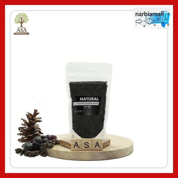 

U8Tyuj7- Black Sesame Seed 100Gram / Biji Wijen Hitam E4Wr46-