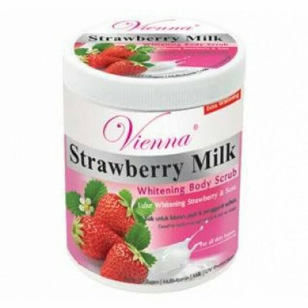 Promo      LULUR PEMUTIH BADAN VIENNA BODY SCRUB WHITENING SUSU KAMBING      Murah