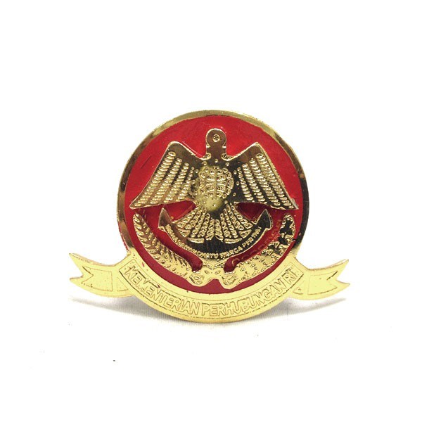 Pin Bros Bross Timbul Logo Emblem Magnet - Kemenhub Merah