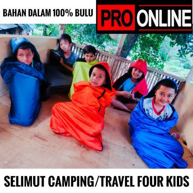 Sleeping Bag Kids / Selimut Tidur Anak Polar Bulu / Kantung Tidur Anak/ Sleeping Bag Camping Outdoor