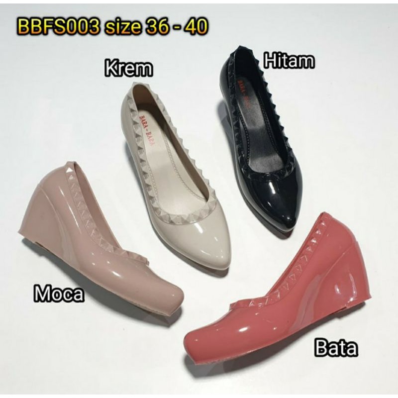 JELLY SHOES WEDGES BARA BARA
