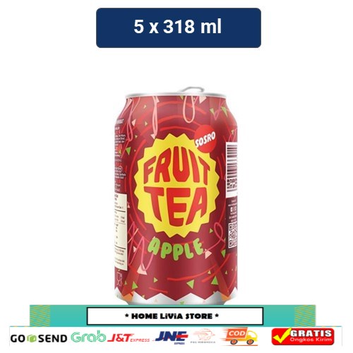 

Sosro Fruit Tea Apple Kaleng 5 x 318 mL