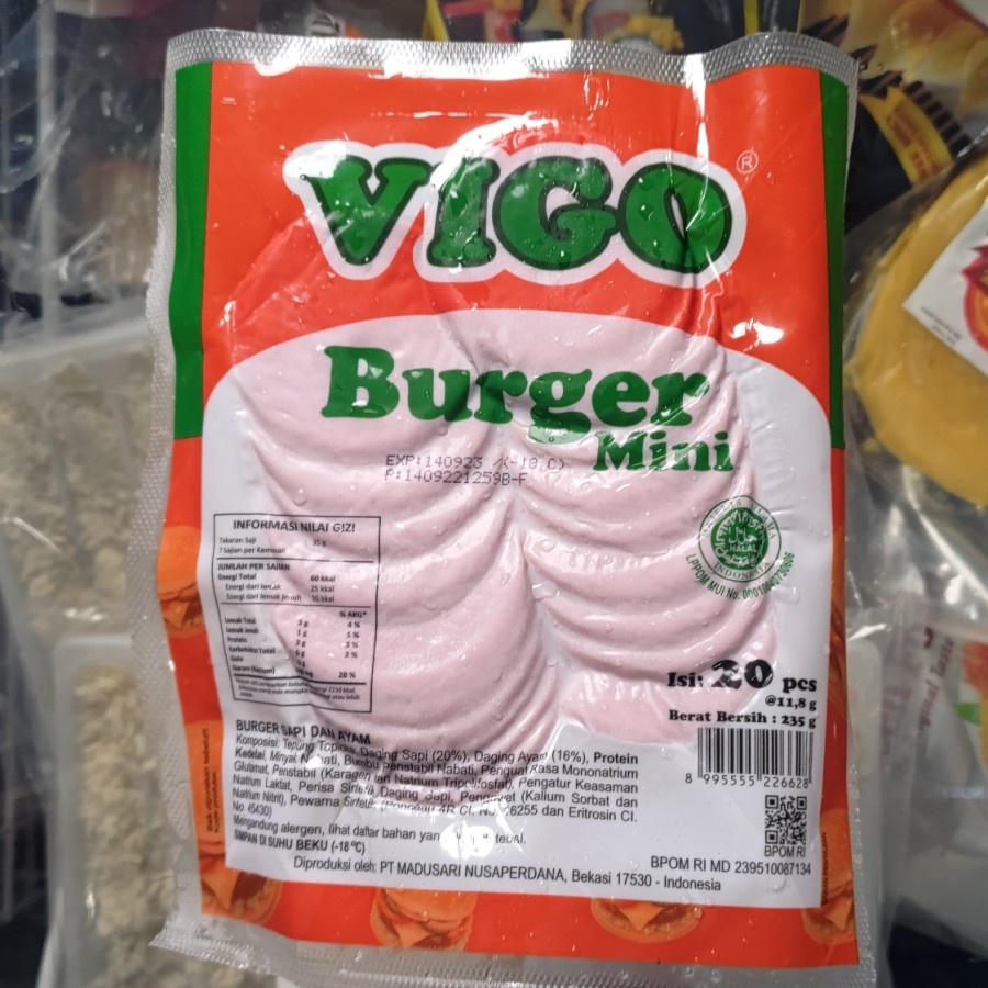 Jual Vigo burger mini 235 gr Shopee Indonesia