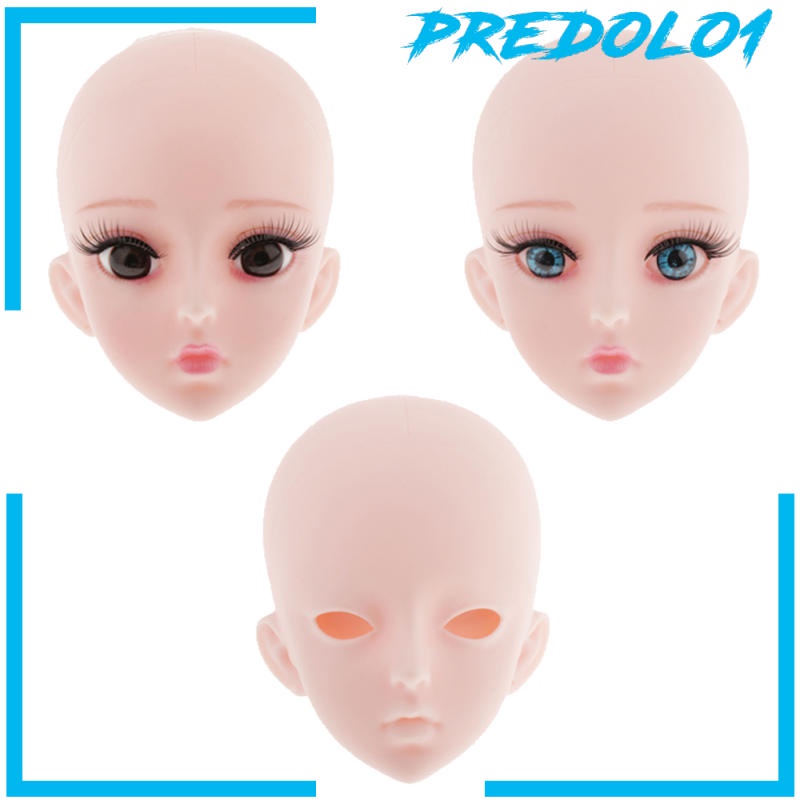 (Predolo1) Kepala Boneka Wanita Bahan Plastik Ukuran 60cm 1 / 3 Bjd