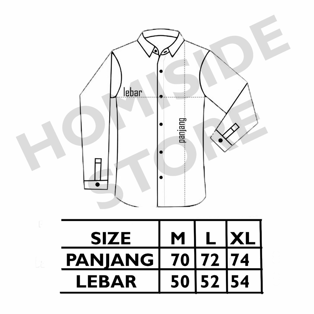 Kemeja Motif Pria Lengan Panjang Jozzara