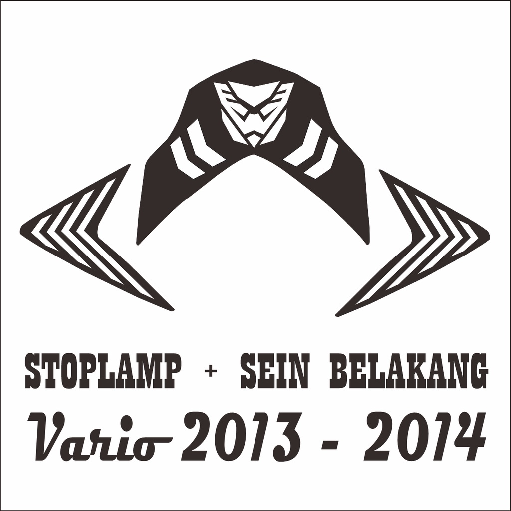 STIKER STICKER LAMPU BELAKANG / STOPLAMP VARIO  125 TH 2013