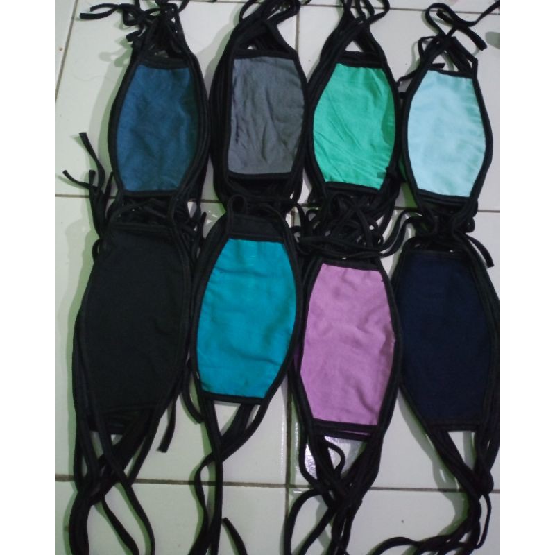 masker kaos 2 play/masker kaos/masker kaos 2 lapis/masker tali hijab murah/konveksi masker/