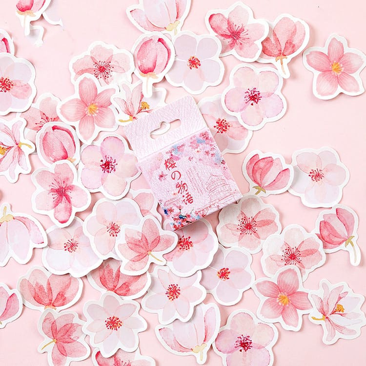 

Cherry Blossom Sticker Deco Jurnal Diary Scrapbook