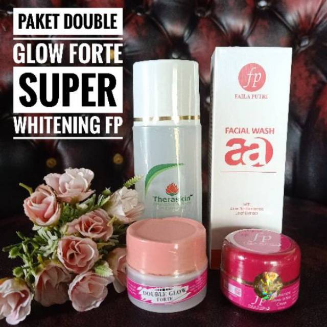 PAKET DOUBLE GLOW FORTE SUPER WHITENING FP//PAKET DOUBLE GLOW SUPER WHITENING