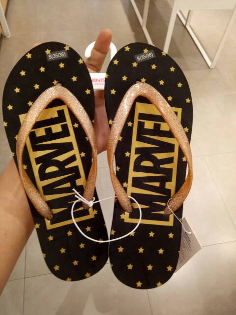  sandal  wanita marvel  x miniso  Shopee Indonesia