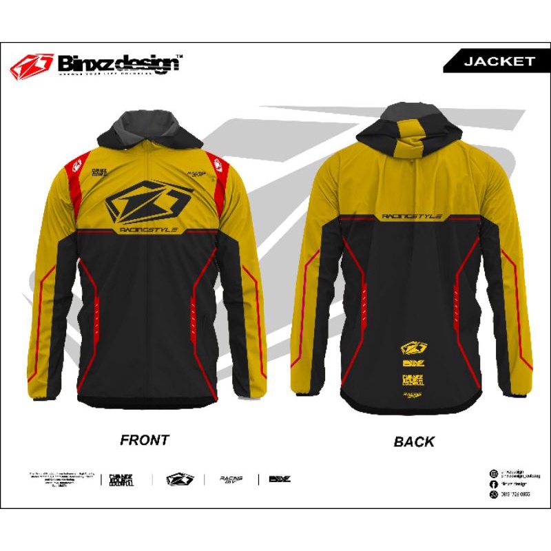 JAKET HODDIE TASLAN WATERPROOF CUSTOM